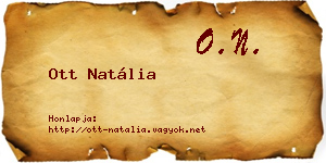 Ott Natália névjegykártya