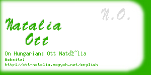 natalia ott business card